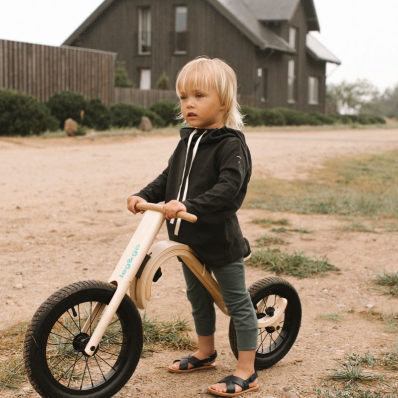 ScandiBike- LITEN PAKKE: Barnesykkel (3 i 1), Gynge-elefant, Pedalsykkel.